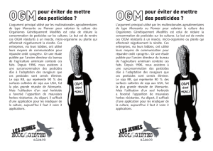 Tract OGM - Les Jeunes Ecologistes
