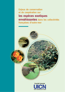 Enjeux de conservation et de coopération sur les espèces exotiques