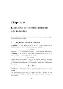 Ch9: Eléments de théorie générale des modules - IMJ-PRG