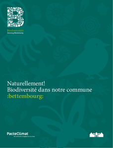 Brochure sur la biodiversité
