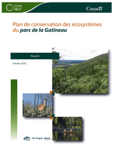 Plan de conservation des écosystèmes du parc de la Gatineau