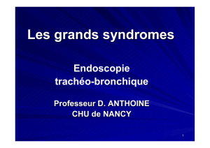Les grands syndromes