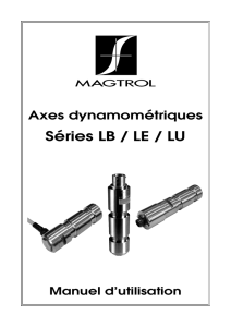 Axes dynamométriques des séries LB / LE / LU