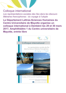 Colloque international - Centre Universitaire de Mayotte