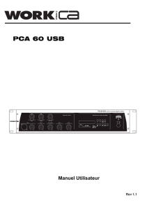 PCA 60 USB - Work Pro CA Commercial Audio