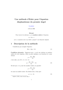 une méthode d`Euler