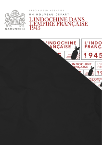 l`indochine dans l`empire française 1945
