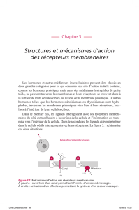 Structures et mécanismes d`action des récepteurs membranaires