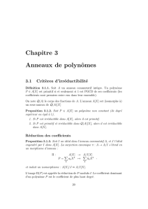 Chapitre 3 Anneaux de polynômes - IMJ-PRG
