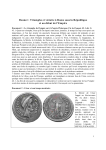 Dossier : Triomphe et victoire à Rome sous la République et au