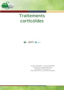 Traitements corticoïdes - Serveur UNT-ORI