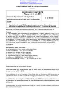 COMMISSION PERMANENTE Réunion du 24 juin 2016