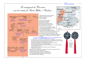 Le marquisat de Provence sous les comtes de Saint Gilles