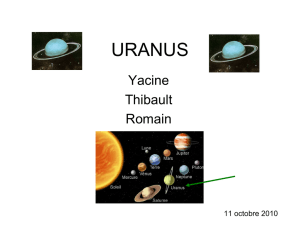 L`exposé sur Uranus par Romain, Yacine et Thibault