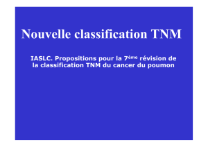 Nouvelle classification TNM