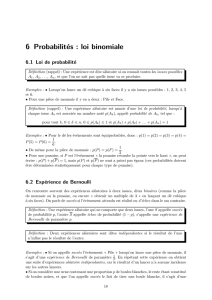 6 Probabilités : loi binomiale