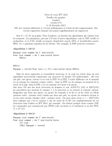 Notes de cours IFT 2125 Fouilles des graphes (rappel) version 0.75