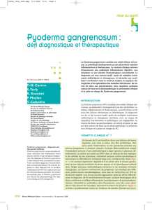 Pyoderma gangrenosum - Revue Médicale Suisse