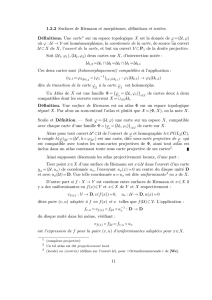 1.3.2 Surfaces de Riemann et morphismes, définitions et sorites