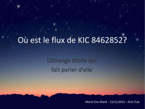 Où est le flux de KIC 8462852?