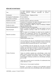 Cortisel_resume_2012.. - Recherche Clinique Paris Centre