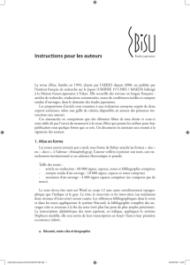 Instructions-auteurs - Maison franco