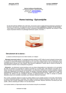 Home training - Epicondylite
