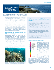 l`acidification des océans - Québec-Océan