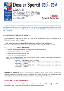 Dossier Sportif 2015-2016 - Sport Adapte Rhone Alpes