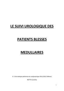 Le suivi urologique des patients blessés médullaires - sifud-pp