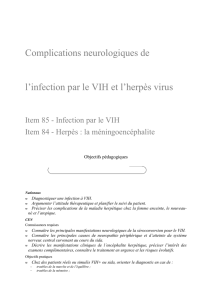 Infection par le VIH Item 84
