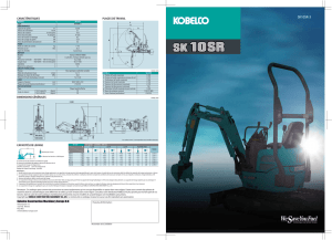 SK10SR-3 - Kobelco Construction Machinery Europe BV