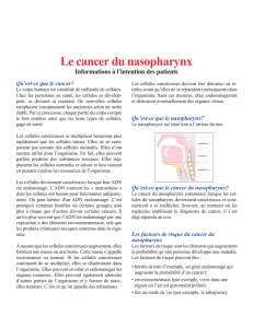 Le cancer du nasopharynx