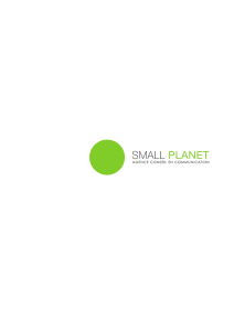 Présentation de la société Small Planet