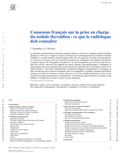 Consensus français sur la prise en charge du nodule thyroïdien : ce