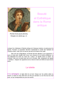 Beauté et Esthétique dans la Rome antique, Maÿllis 4èmeC et Lucie