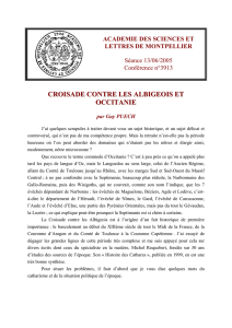 Croisade contre les Albigeois et Occitanie