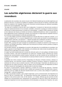 Les autorités algériennes déclarent la guerre aux revendeurs