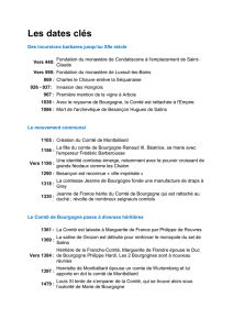 Les dates clés - Conseil Régional de Franche