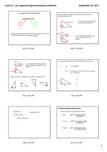 Lecon 6 - Les rapports trigonometriques.notebook
