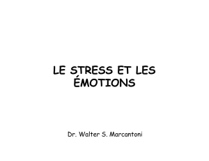le stress et les émotions