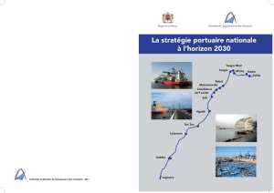 La stratégie portuaire nationale à l`horizon 2030