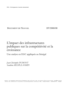 L`impact des infrastructures publiques sur la compétitivité et la