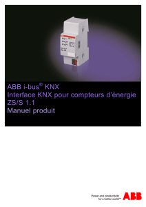 ABB i-bus KNX Interface KNX pour compteurs d`énergie ZS/S 1.1