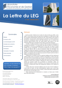 Lettre n°24 - LEG - Université de Bourgogne