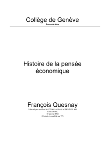 Francois QUESNAY - Collège Sismondi