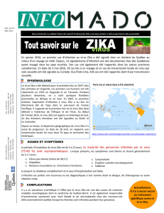 Bulletin Info-Mado – Mai 2016. Tout savoir sur le virus Zika