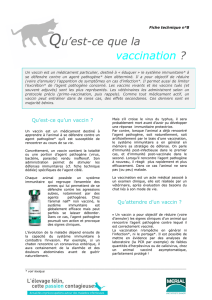 Qu`est-ce que la vaccination