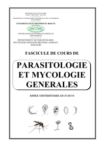 parasitologie et mycologie generales
