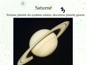Saturne sixième planète du système solaire deuxième planète